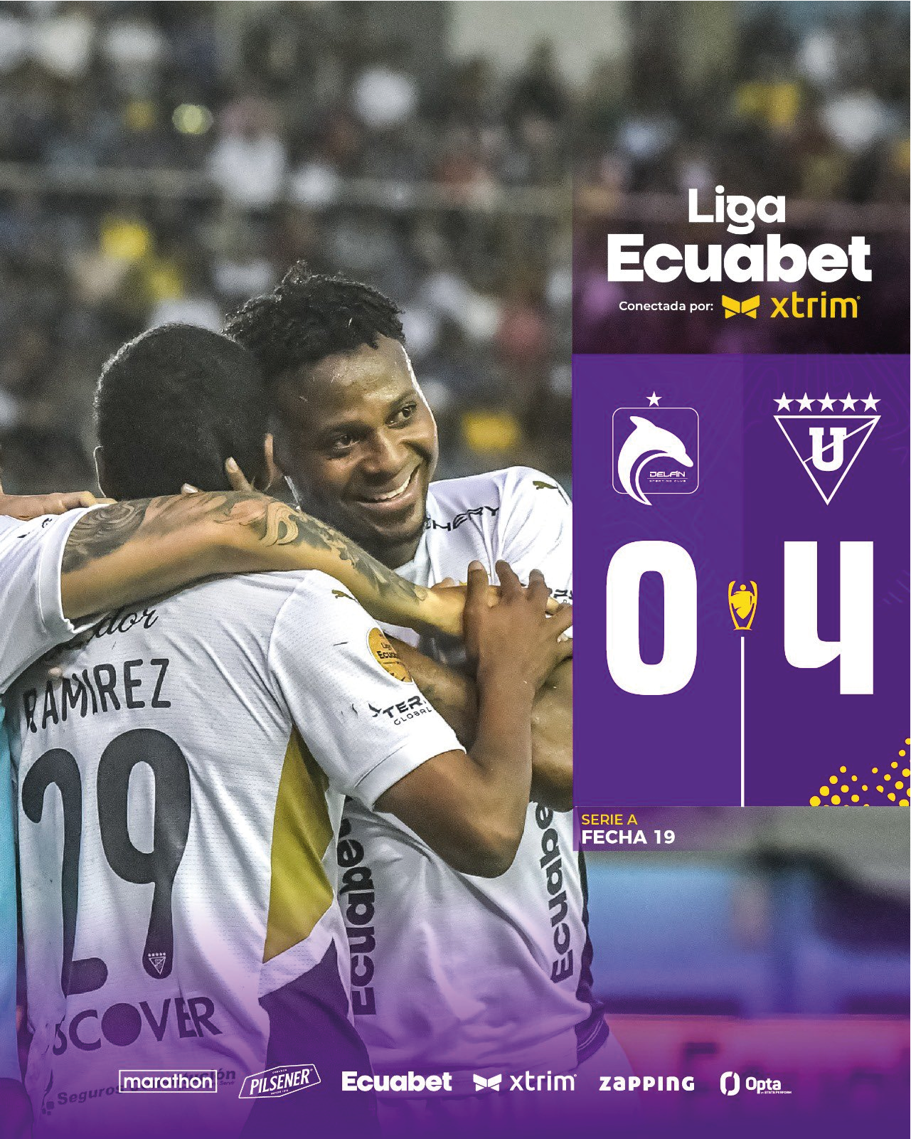Delfín 0-4 Liga de Quito