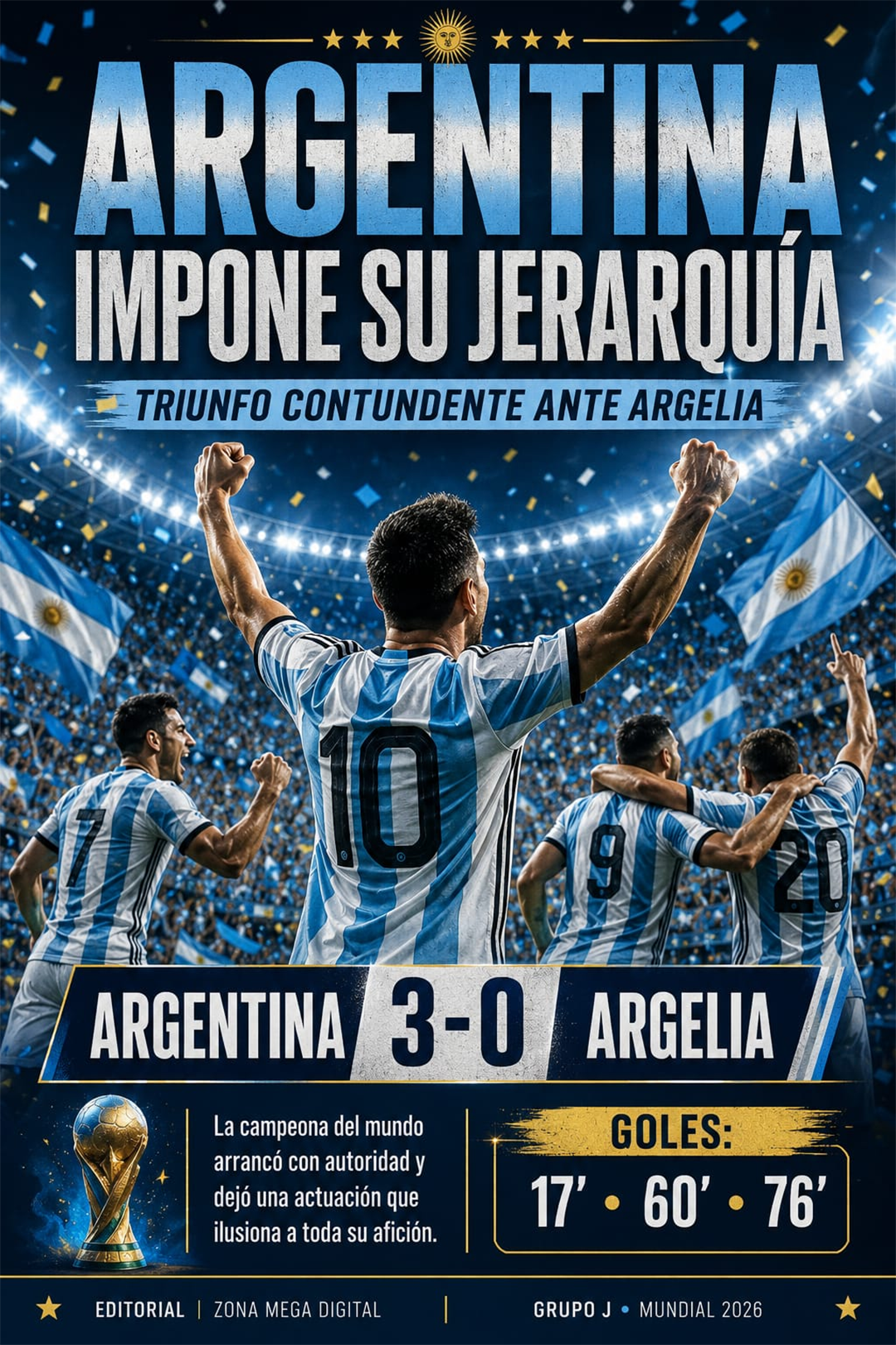 Argentina 3-0 Argelia