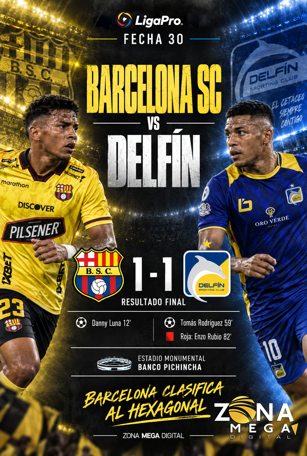 Barcelona 1 - 1 Delfín