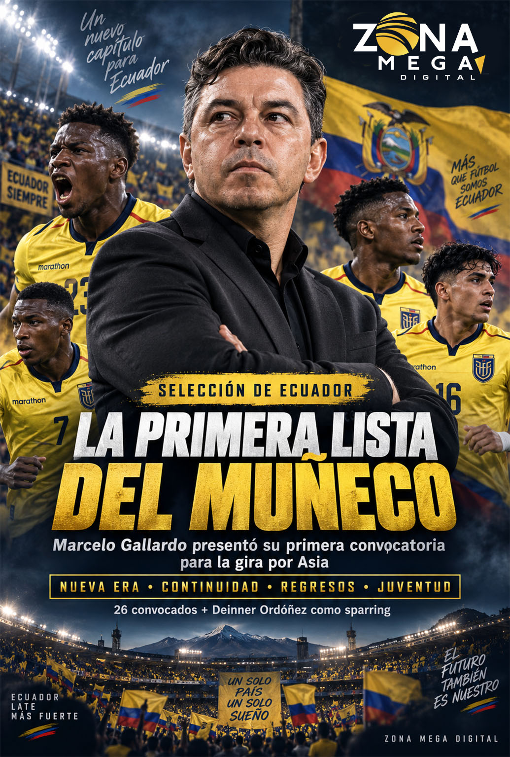 Marcelo Gallardo Seleccionador de Ecuador