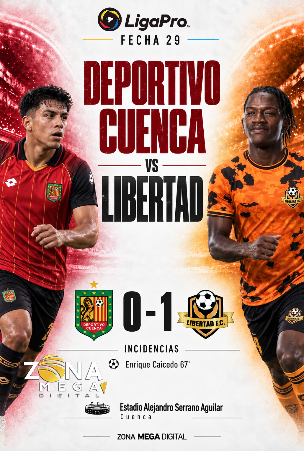 Dep. Cuenca 0 - 1 Libertad
