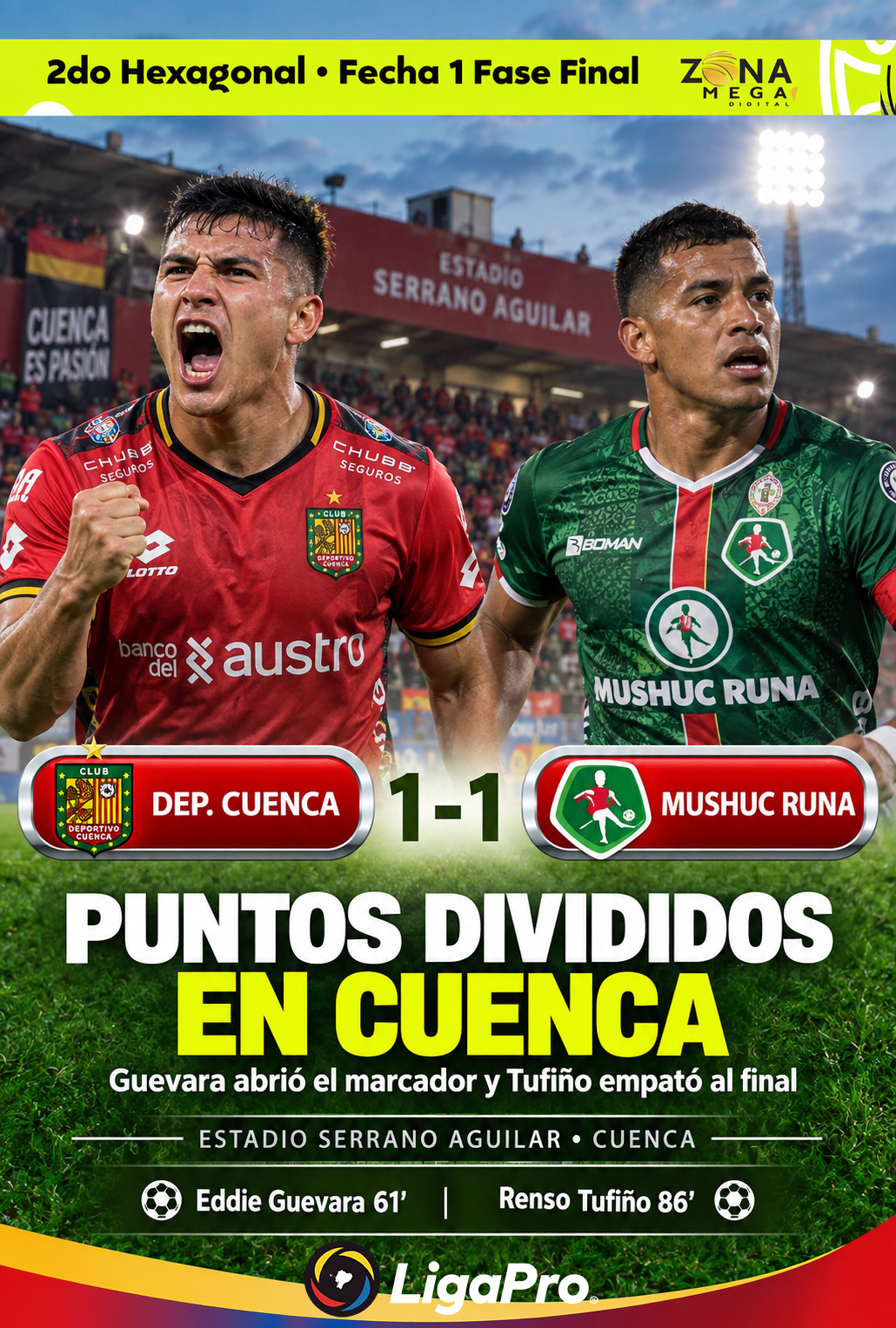 Dep. Cuenca 1-1 Mushuc Runa