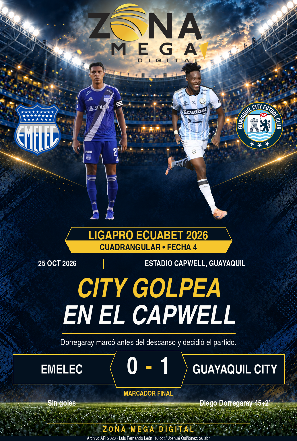 Emelec 0-1 Guayaquil City