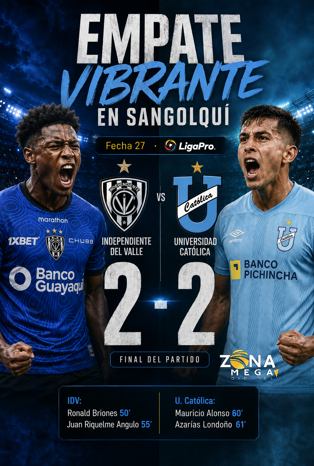 Independiente 2 - 2 U. Católica