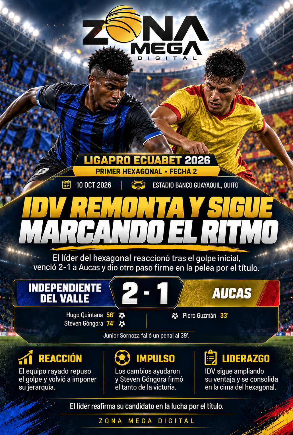 Independiente del Valle 2-1 Aucas