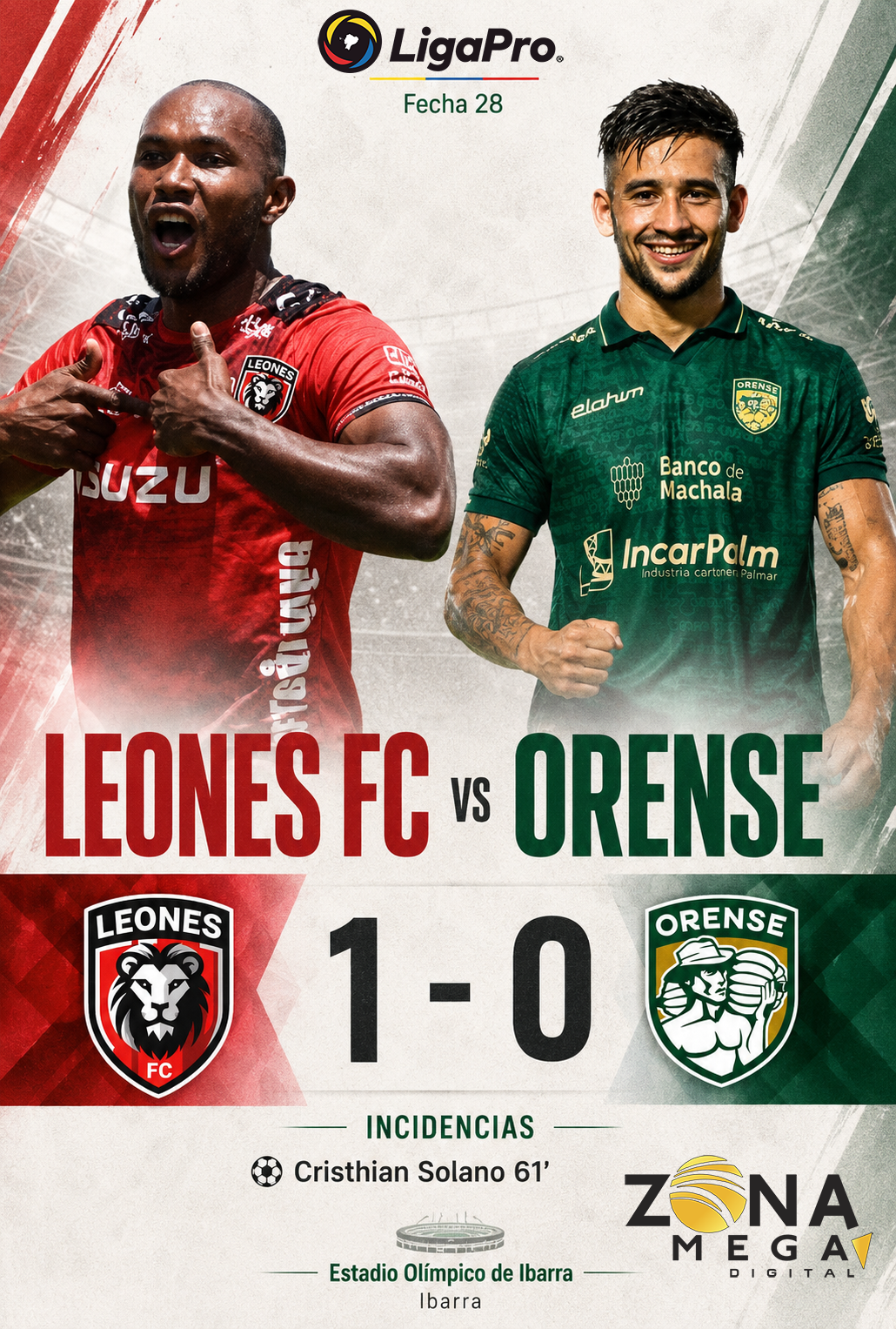 Leones 1 - 0 Orense