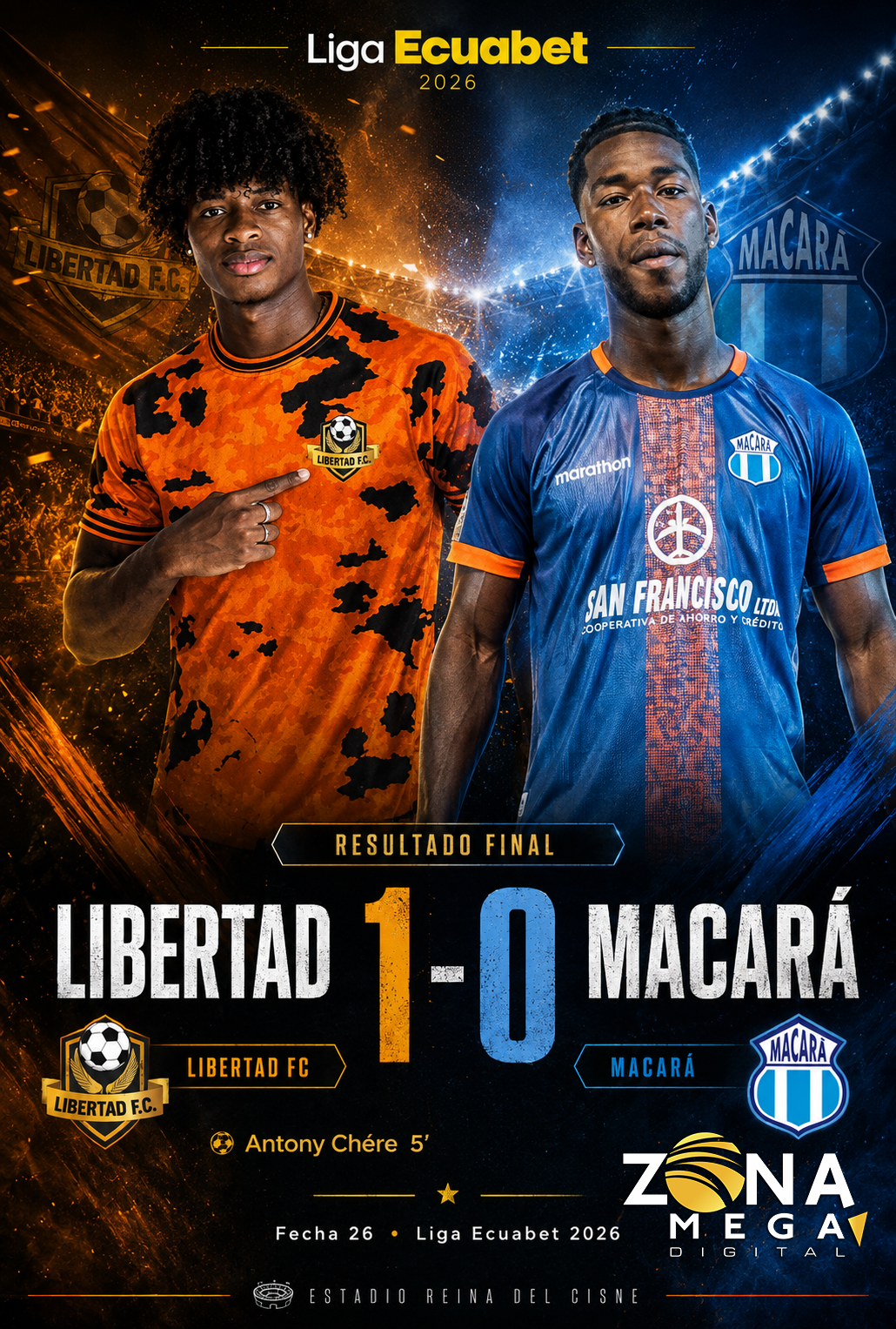 Libertad 1 - 0 Macará
