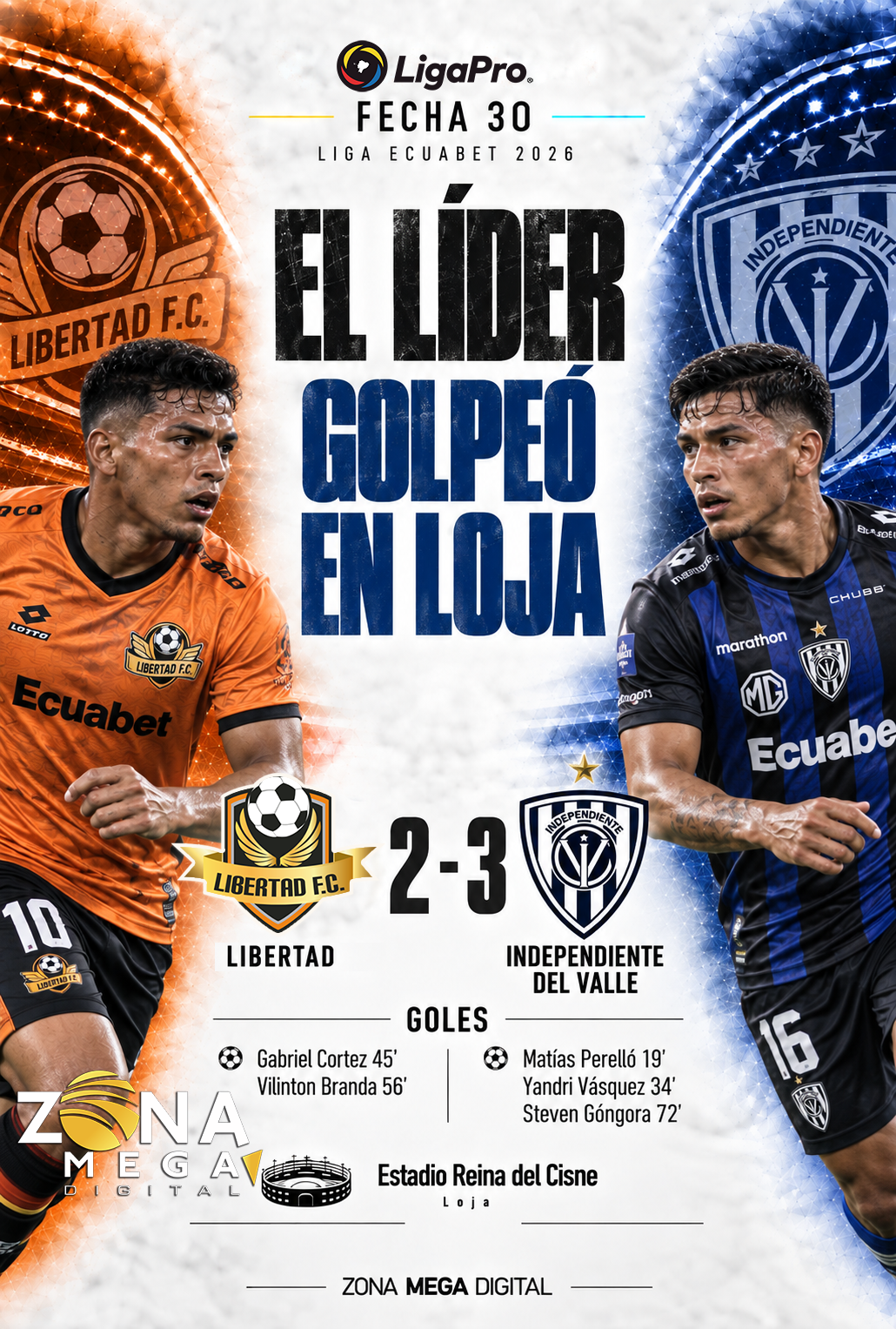 Libertad 2 - 3 Independiente del Valle