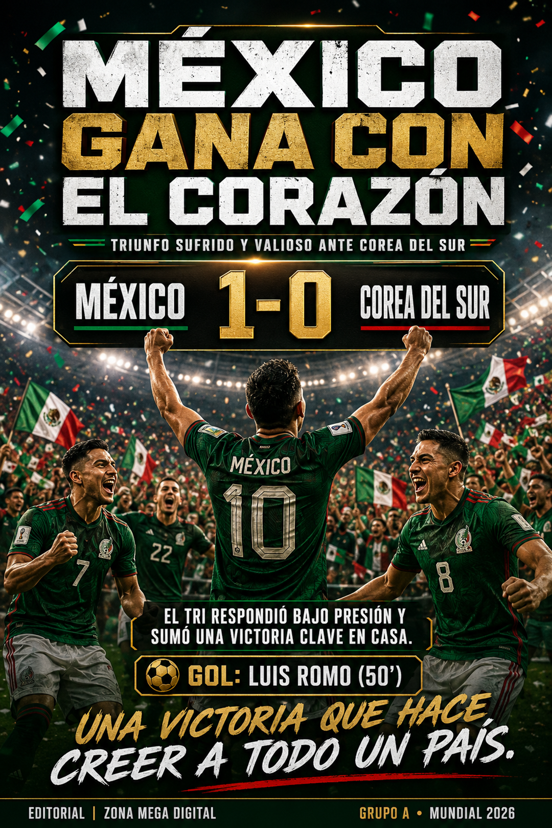 México 1-0 Corea