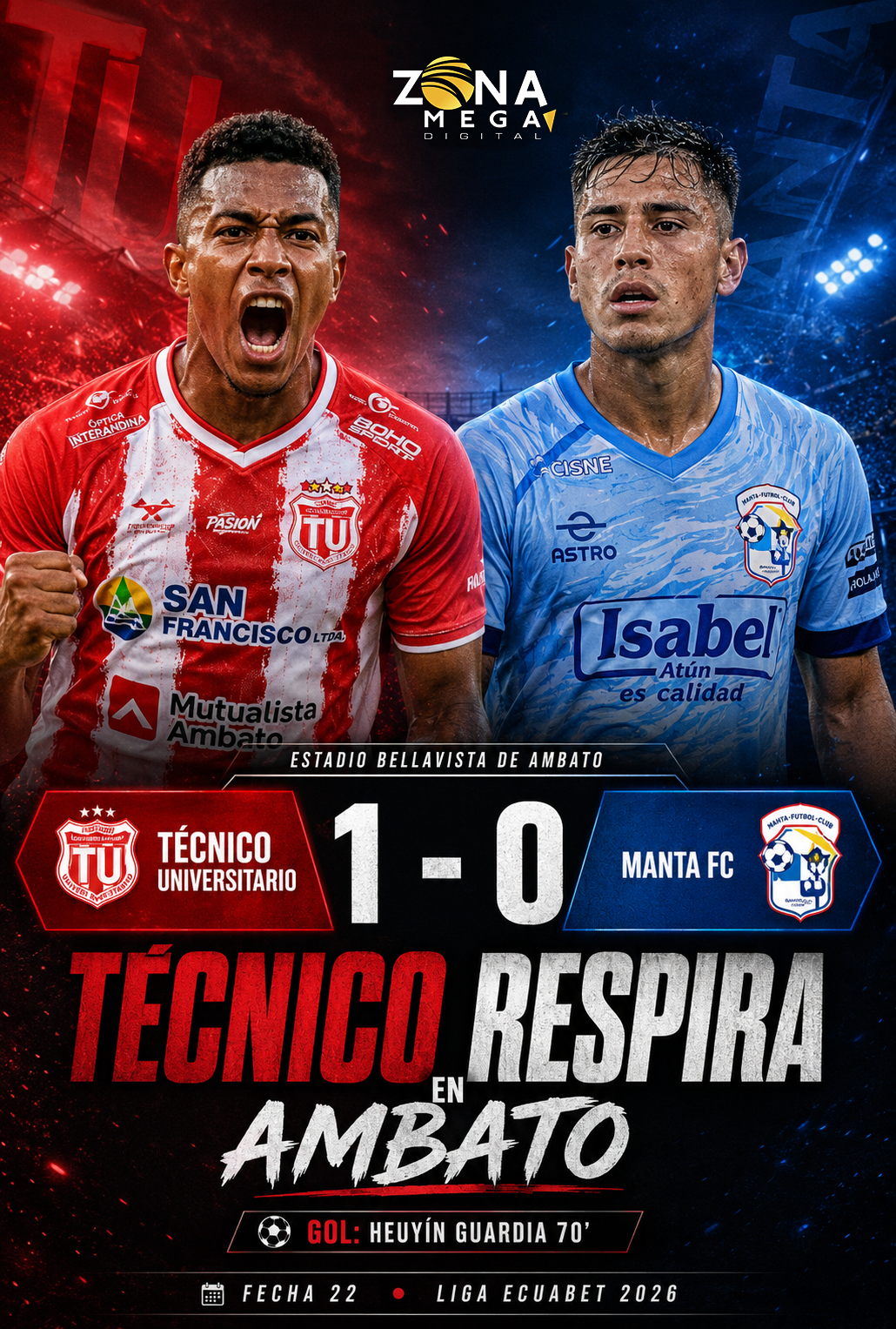 Técnico U 1 - 0 Manta FC